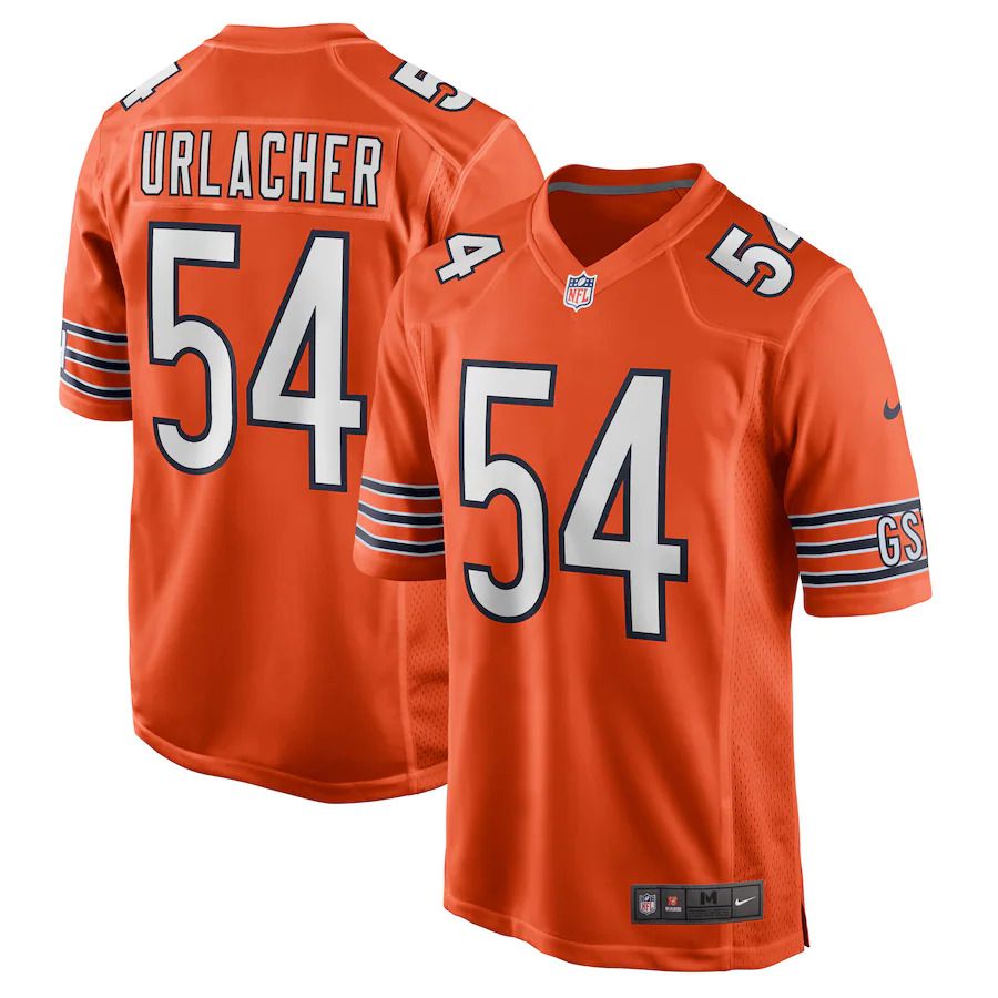 Men Chicago Bears #54 Brian Urlacher Nike Orange Retired Player NFL Jersey